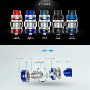 geekvapeALPHATANK【25mm】【DTL】【爆煙】【クリアロマイザー】【サイドエアフロー】電子タバコアトマイザーVAPE