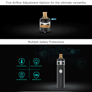 電子たばこスターターキット本体GeekVapeFlintAIOkit【MTL】【NSコイル】【リキッド式】【内蔵バッテリー】【1000mAh】【コンパクトサイズ】【VAPE】