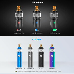 電子たばこスターターキット本体GeekVapeFlintAIOkit【MTL】【NSコイル】【リキッド式】【内蔵バッテリー】【1000mAh】【コンパクトサイズ】【VAPE】