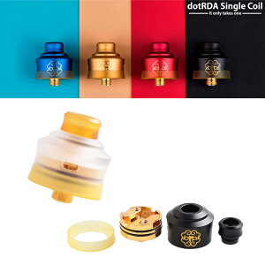 dotmoddotRDASingleCoil【22mm】【MTL】【シングルコイル】【サイドエアフロー】電子タバコアトマイザーVAPE