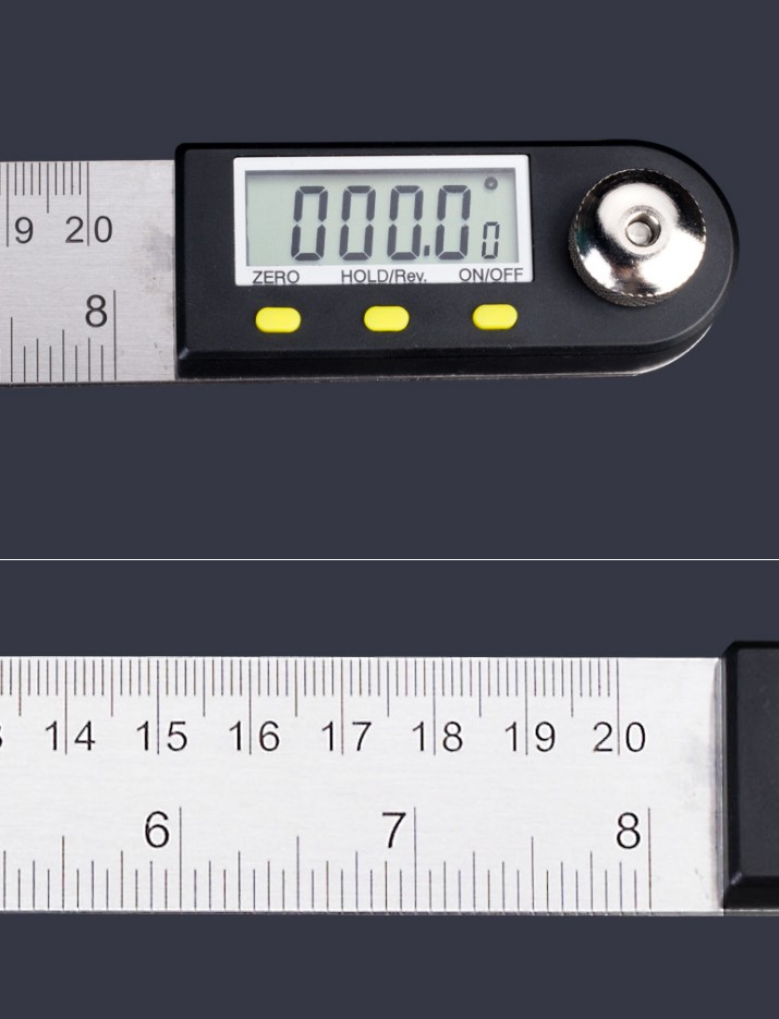 デジタル角度計 分度器 20cm定規 [計測器][便利][送料無料(一部地域を除く)]