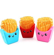 スクイーズ フライドポテト 香り付き 低反発 カラーランダム[玩具][リラックス][定形外郵便、送料無料、…