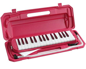 KC キョーリツ 鍵盤ハーモニカ メロディピアノ 32鍵 ビビッドピンク P3001-32K/VPK (ドレミ表記シール・クロス・お名前シール付き)[送料無料(一部地域を除く)]