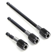 六角軸 延長ビット 3種類セット 60mm 100mm 150mm 延長バー 電動ドライバー インパクト シャンク[ゆうパ…