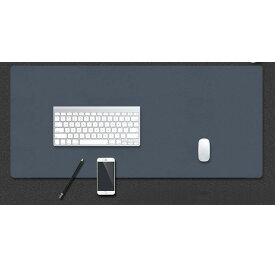 レザー調 デスクマット 大型 デスク マット マウスパッド (ダークブルー， 90×45cm)[送料無料(一部地域を除く)]