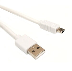 �~�jUSB�P�[�u�� USB2.0 2A A�I�X-miniB�I�X 1m �z���C�g miniUSB[��`�O�X�ցA���������A����s��]