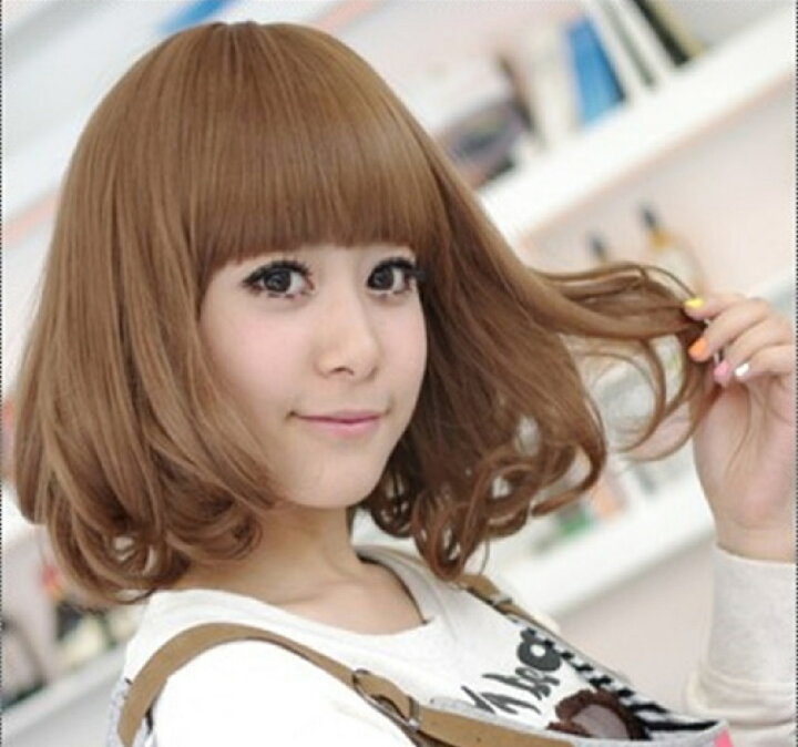 楽天市場 ウィッグ ロング ボブ ミディアム 茶髪 ゆるふわ 巻き髪 ウイッグ G ダークブラウン ゆうパケット発送 送料無料 代引不可 Youshowshop