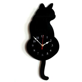 楽天市場 猫 時計 しっぽの通販