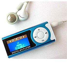 小型 長方形 MP3プレイヤー ポケットサイズ オーディオプレーヤー カラーランダム[定形外郵便、送料無料、代引不可]