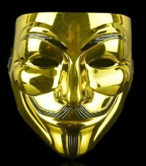 楽天市場 V For Vendetta ガイフォークス アノニマス 仮面マスク ゴールド 仮装 コスプレ 定形外郵便 送料無料 代引不可 Youshowshop