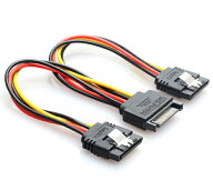 SATA分配ケーブル オス-メス2 分岐ケーブル SATA電源 2分岐 二股電源ケーブル[おす すめ][定形外郵便、送…