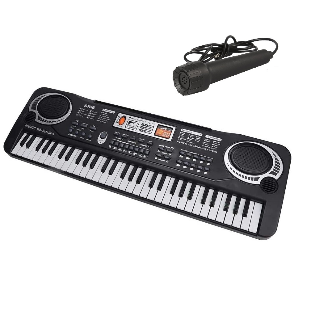 マイク付き エレクトロキーボード 61鍵盤 多機能 電子キーボード 子供 玩具 おもちゃ ピアノ[送料無料(一部地域を除く)] |  YouShowShop