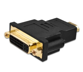 DVI-I (24+5pin) メス - HDMI オス 変換アダプタ アダプター ケーブル コネクタ[定形外郵便、送料無料、代引不可]