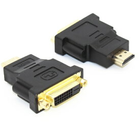 DVI-D (24+1pin) メス - HDMI オス 変換アダプタ アダプター ケーブル コネクタ[定形外郵便、送料無料、代引不可]