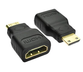 HDMI(メス) - mini HDMI(オス) 変換アダプタ HDMI to ミニHDMI 変換アダプター コネクタ[おす すめ][定形外郵便、送料無料、代引不可]