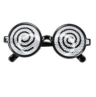 おもしろメガネ 《眩暈》 パーティ 仮装 コスプレ 眼鏡 めがね サングラス ぐるぐる めまい[定形外郵便、…