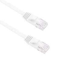 Cat6 LANケーブル 《ホワイト》 《5m》 カテゴリ6 フラット 薄型 LANケーブル[ゆうパケット発送、送料無…