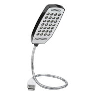 28LED フレキシブル USBライト 《ブラック》 角度調整 卓上ライト 照明 アーム スタンドライト 読書灯 ブ…