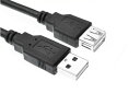 USB2.0 延長ケーブル Aオス-Aメス 《1.5m》 《ブラック》タイプA type-A 延長 ケーブル[定形外郵便、送料無料、代引不可]