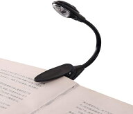 LEDクリップライト 《ブラック》 フレキシブル 角度調整 読書灯 シンプル 卓上ライト デスクライト LEDラ…