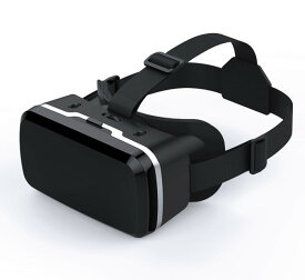 VRヘッドセット VRゴーグル 3.5-6インチ スマホ対応 iPhone Android 3D VRメガネ ヘッドマウントディスプレイ[送料無料(一部地域を除く)]
