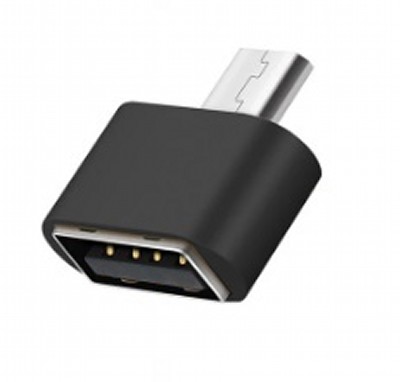 USB to microUSB 変換アダプタ OTG対応 《ブラック》 USB2.0 500mA Type-A メス micro USB オス[定形外郵便、送料無料、代引不可]