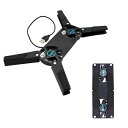 ノートパソコン 折りたたみ式 冷却パッド 《ブラック》 冷却ファン 静音 USB給電 ノートPC 冷却台 クーラー[定形外郵…