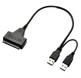 SATA - USB2.0 変換ケーブル 2.5インチ SATAハードディスク SSD USB接続[定形外郵便、送料無料、代引不可]