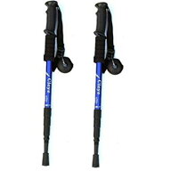 I型グリップ トレッキングポール 2本セット 登山 杖 ストック トレッキングステッキ (ブルー)[おす すめ]…