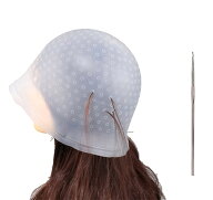 ハイライトキャップ メッシュキャップ シリコン製 ヘアカラー 髪染め 毛染め ブリーチ カラーリング セル…