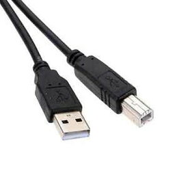 USBケーブル(タイプAオス-タイプBオス) 1.3m ブラック[ケーブル類][定形外郵便、送料無料、代引不可]