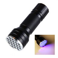 ブラックライト 21LED UVライト 紫外線ライト 汚れ発見 釣り UVレジン 硬化 宝石鑑定[定形外郵便、送料無…