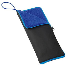 超吸水 マイクロファイバー 傘カバー ペットボトルカバー ブルー 折り畳み傘 折りたたみ傘[定形外郵便、送料無料、代引不可]