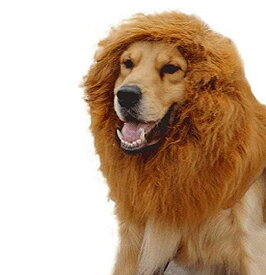 愛犬がライオンに変身 たてがみウィッグ 犬用 ペット用 帽子 コスチューム ヘアアクセサリー 被り物[ゆうパケット発送、送料無料、代引不可]