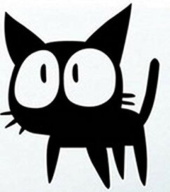 車用ステッカー 魔女の猫 黒 ステッカー シール デカール 猫 ねこ ネコ キャット エンブレム[定形外郵便、送料無料、代引不可]