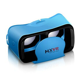 コンパクト 3DシアターEX 360度リアル体験 スマホ 3D VR メガネ ゴーグル (ブルー)[定形外郵便、送料無料、代引不可]