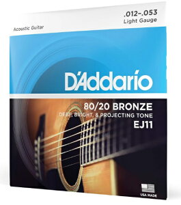 D'Addario __I AR[XeBbNM^[ 80/20uY Light .012-.053 EJ11 [`OXցAAs]