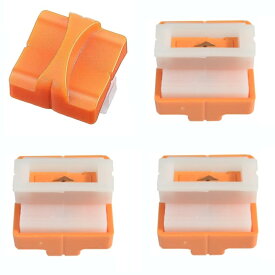 ペーパーカッター 替刃 4個セット 交換用 スライドカッター 替え刃 裁断機 パーツ 部品[定形外郵便、送料無料、代引不可]