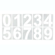 ステンシルシート 0-9 セット 駐車場 番号 数字 スプレー 地面 ナンバープレート マーキング[ゆうパケッ…