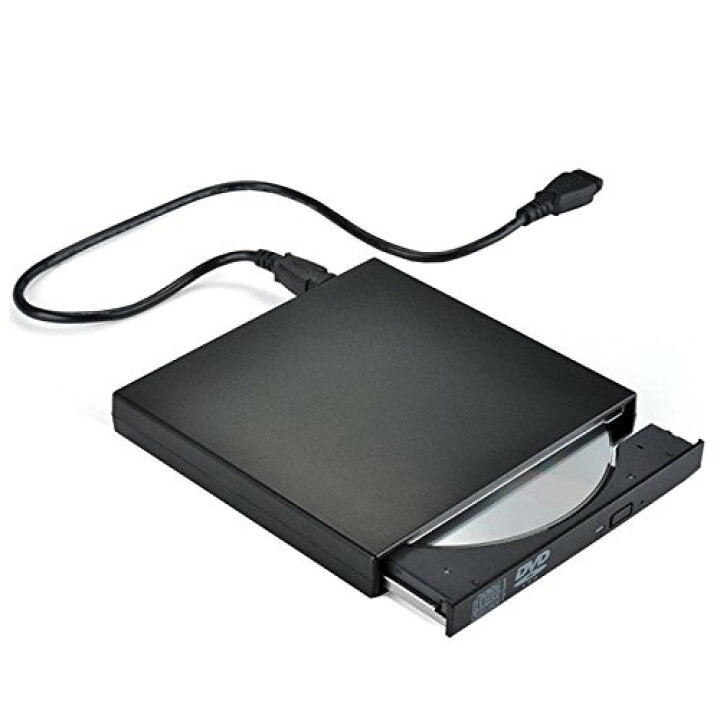 楽天市場】USB2.0 外付けポータブルDVDドライブ ブラック バスパワー 