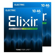 Elixir エリクサー エレキギター弦 OPTIWEB Light .010-.046 #19052 2個セット[楽器][消耗品][定形外郵便…