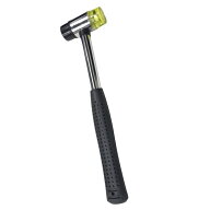 小型 ゴムハンマー 25mm デュアルヘッド 無反動 プラ ゴムヘッド 軽量 DIY 作業 工具 家具組み立て 精密…