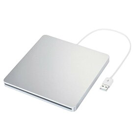 USB2.0対応 ポータブルDVDドライブ/スロットイン CD-RW/DVD-RW Windows/Mac両対応 USBケーブル付き 超薄型[送料無料(一部地域を除く)]