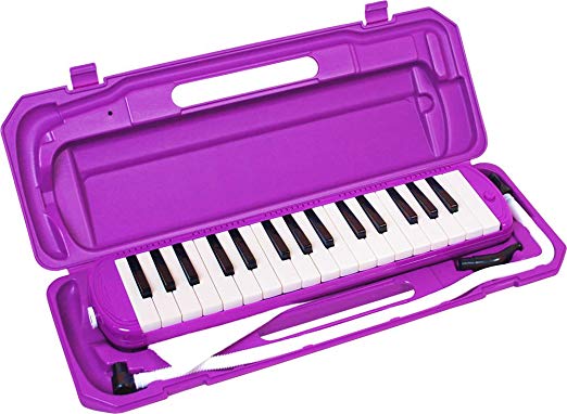 全商品送料無料 一部地域を除く KC キョーリツ 日本メーカー新品 鍵盤ハーモニカ メロディピアノ 32鍵 パープル お名前シール付き 送料無料 至上 クロス P3001-32K PP ドレミ表記シール