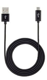 【バルク品】USBケーブル A-microBタイプ 1.0m ブラック[定形外郵便、送料無料、代引不可]