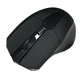マウス ワイヤレス ゲーミングマウス USB 光学式 4ボタン 2.4G (マットブラック)[定形外郵便、送料無料、代引不可]