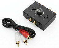 RCA ステレオ オーディオスイッチャー 双方向 2入力1出力/1入力2出力 電源不要 切り替え[定形外郵便、送…