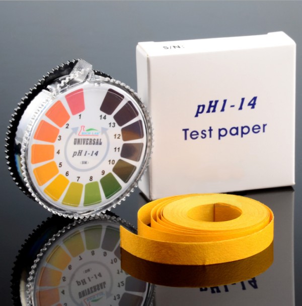 pH試験紙 pH1-14 ロールタイプ 1巻 pH ペーハー 検査 測定[計測器][定形外郵便、送料無料、代引不可]
