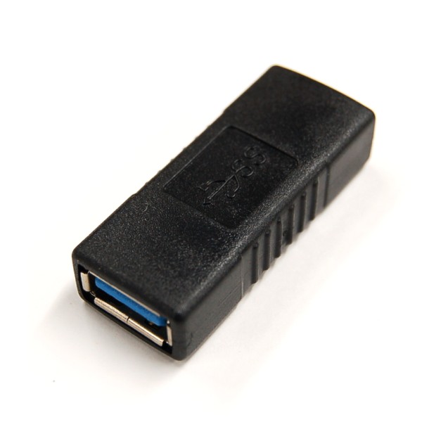 USB3.0 変換アダプター 《ブラック》 USB3.0 A(メス)-USB3.0 A(メス) 延長 アダプター LY-8013-BK [変換・コンバータ][定形外郵便、送料無料、代引不可]