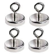 超強力 マグネットリング 《4個入り》 《32mmタイプ》 耐荷重28-30kg　フック 磁石 [ゆうパケット発送、…